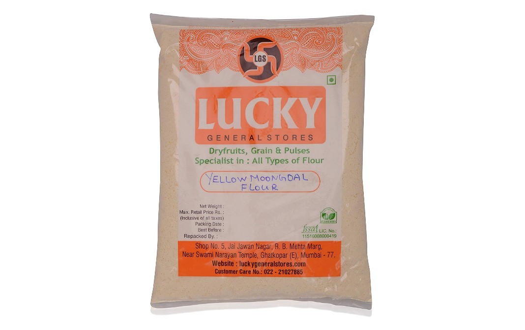 Lucky General Stores Yellow Moongdal Flour    Pack  200 grams